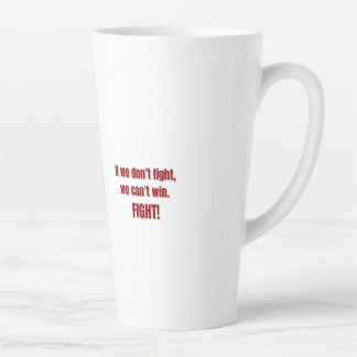 Fight for Freedom | Eren-Inspired Quote Design Latte Mug