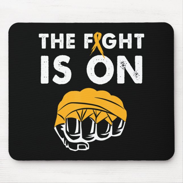 Fight For Leukaemia Awareness Gift Design Supporti Mouse Pad (Front)