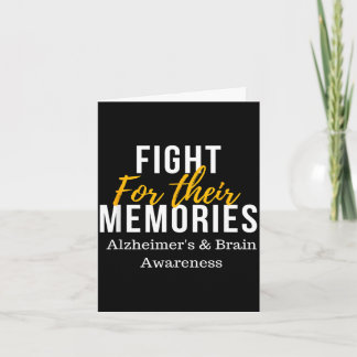 Fight for memories alzheimer's &amp; brain card
