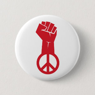 Fight For Peace 6 Cm Round Badge