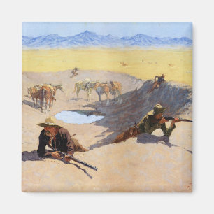Fight for the Water Hole ~ Frederic Remington Magnet