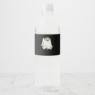 Fight Funny Halloween Trumpkin Water Bottle Label