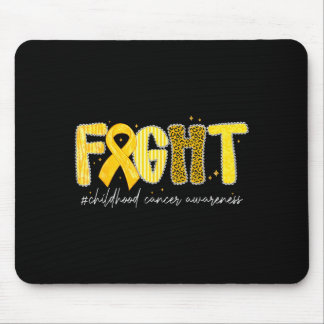 Fight Gold Ribbon Childhood Cancer Awareness  Mouse Pad