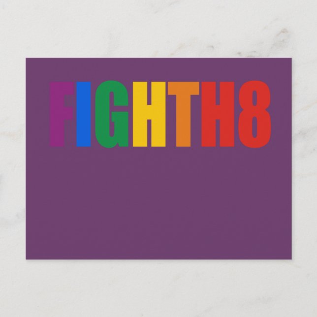 Fight H8 Postcard (Front)