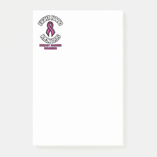 Fight Hard...Breast Cancer Post-it Notes
