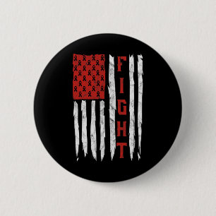 Fight Heart Disease Awareness Month Vintage Americ 6 Cm Round Badge