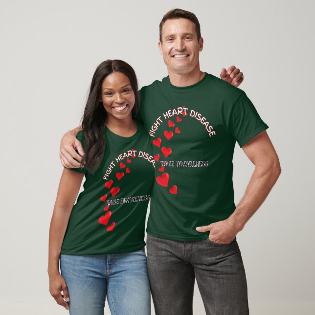 Fight Heart Disease awareness T-Shirt (Unisex)