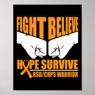 Fight Hope Survive Rsdcrps Warrior Poster
