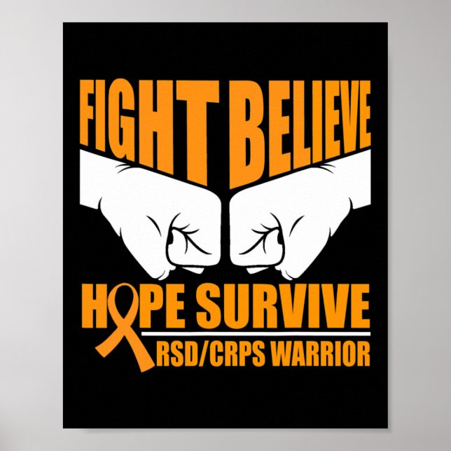 Fight Hope Survive Rsdcrps Warrior  Poster (Front)