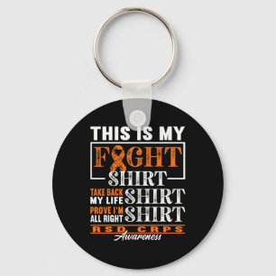Fight I Reflex Dystrophy Pain Syndrome RSD CRPS Key Ring