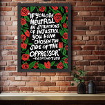 Fight Injustice Desmond Tutu Quote Palestine Flag Poster<br><div class="desc">Select the print size using the drop down menu above, and you can click the “edit design” button to customise the artwork to fit any size paper. Purchase a simple poster or a fully framed and matted version! Thank you for shopping my designs and supporting independent artists! Please check my...</div>