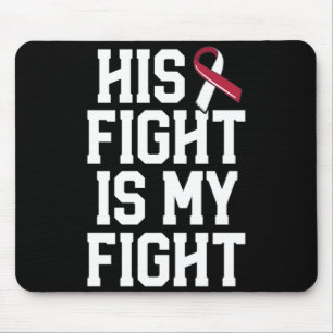 Fight Is Fight Burdy Throat Oral Cancer Awareness Mouse Pad