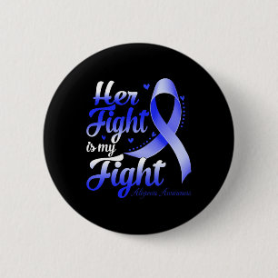 Fight Is My Fight Alopecia Awareness Warrior Ribbo 6 Cm Round Badge