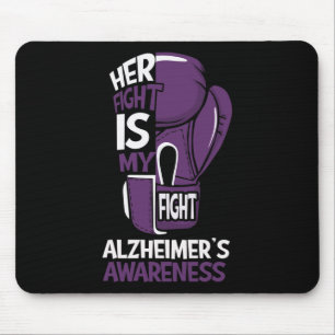 Fight Is My Fight Alzheimerheimer's Awareness Boxi Mouse Pad