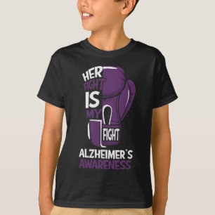Fight Is My Fight Alzheimerheimer's Awareness Boxi T-Shirt
