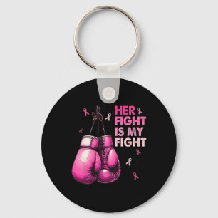 Fight Is My Fight Boxing Gloves Breast Cancer Awar Key Ring