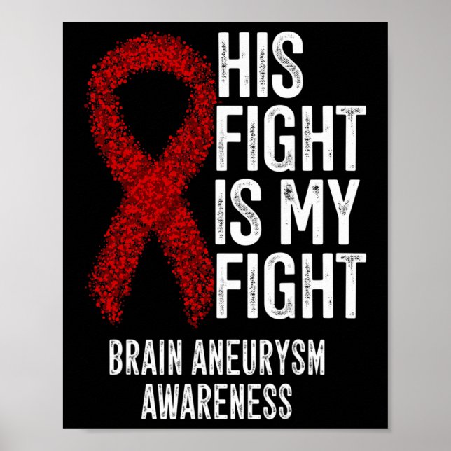 Fight Is My Fight Brain Aneurysm Awareness 2  Poster (Front)