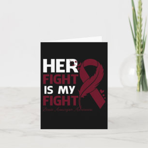 Fight Is My Fight Brain Aneurysm Awareness Feather Card