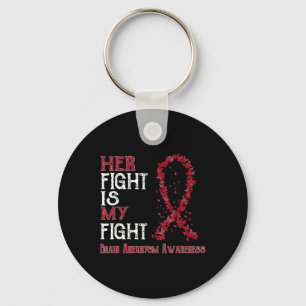Fight Is My Fight Brain Aneurysm Awareness  Key Ring