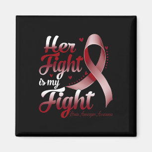 Fight Is My Fight Brain Aneurysm Awareness Warrior Magnet