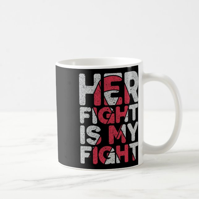 Fight Is My Fight Brain Aneurysm Support  Coffee Mug (Right)