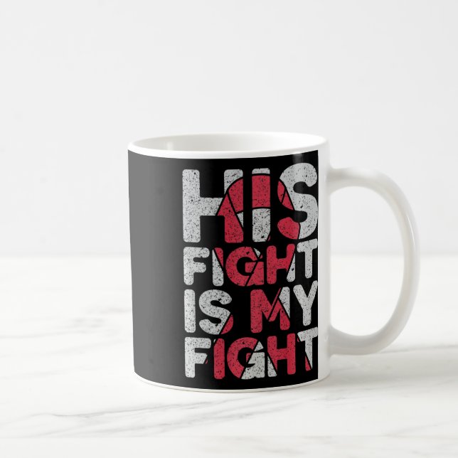 Fight Is My Fight Brain Aneurysm Support  Coffee Mug (Right)
