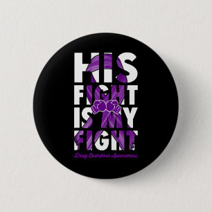 Fight Is My Fight Drug Overdose Awareness Purple R 6 Cm Round Badge