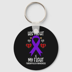 Fight Is My Fight Fibromyalgia Awareness Ribbon Bu Key Ring