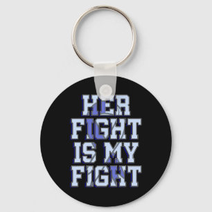 Fight Is My Fight Hydrocephalus Awareness Warrior Key Ring