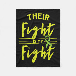 Fight Is My Fight Kidney Disease Awareness 1  Fleece Blanket