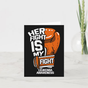 Fight Is My Fight Leukaemia Awareness Blood Cancer Card