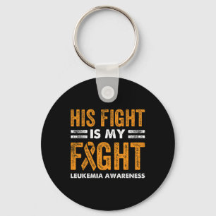 Fight Is My Fight Leukaemia Awareness Cancer Wife  Key Ring