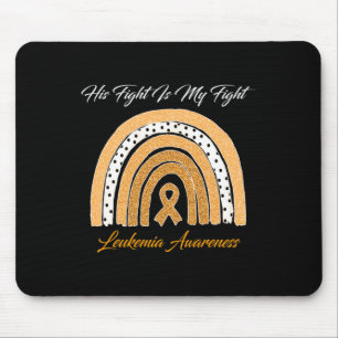 Fight Is My Fight Leukaemia Awareness Rainbow Mouse Pad