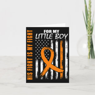 Fight Is My Fight Little Boy Son Leukaemia Awarene Card