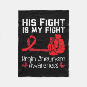 Fight Is My Fight Medical Condition Aneurysm Aware Fleece Blanket