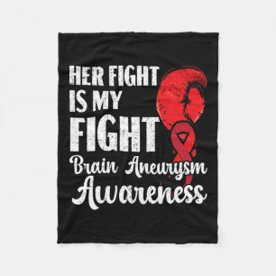 Fight Is My Fight Medical Condition Aneurysm Aware Fleece Blanket