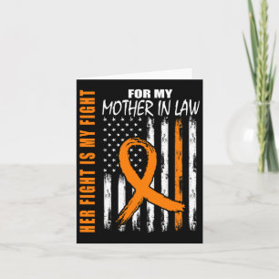 Fight Is My Fight Mother In Law Leukaemia Awarenes Card