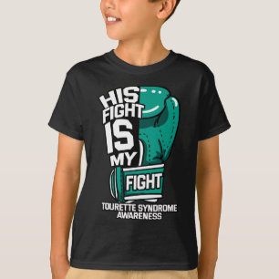 Fight Is My Fight Tourette Syndrome Teal Coprolali T-Shirt