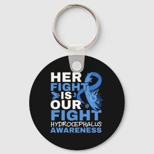 Fight Is Our Fight Brain Tumour Hydrocephalus Awar Key Ring