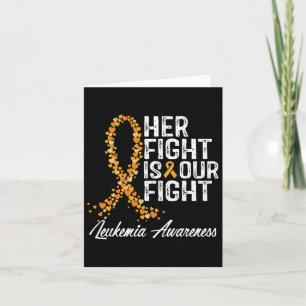 Fight Is Our Fight Leukaemia Awareness 1  Card