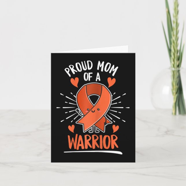 Fight Leukaemia Design for a Mum of a Warrior  Card (Front)