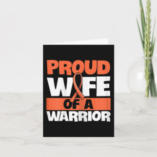 Fight Leukaemia Quote for a Wife of a Leukaemia Su Card