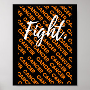 fight leukaemia together blood cancer awareness  poster