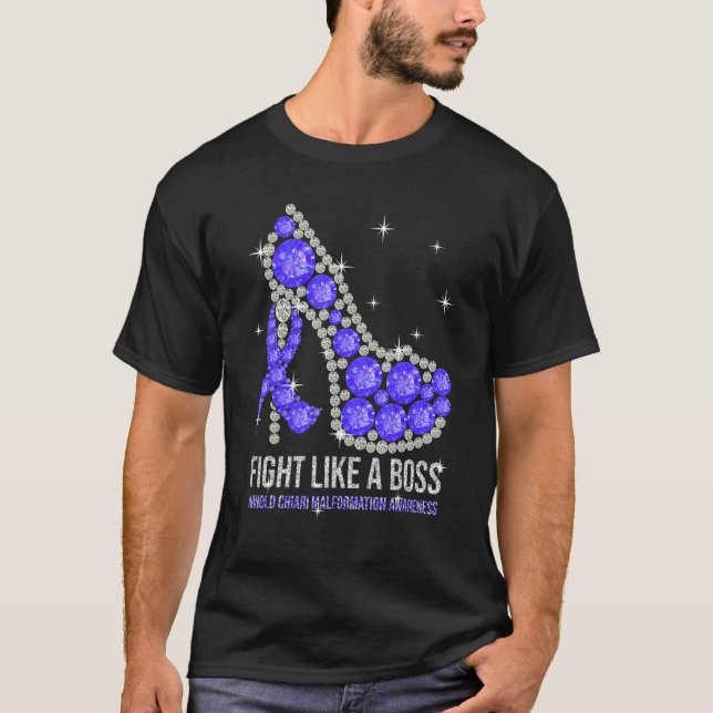 Fight Like A Boss Fabulous Arnold Chiari Malformat T-Shirt (Front)