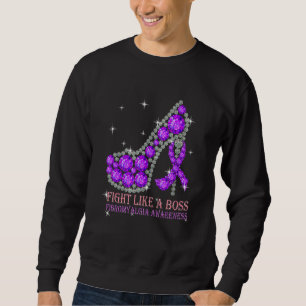 Fight Like A Boss Fibromyalgia Awareness Sweatshirt