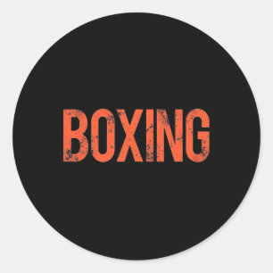 Fight Like A Champion Distressed Boxing  Classic Round Sticker