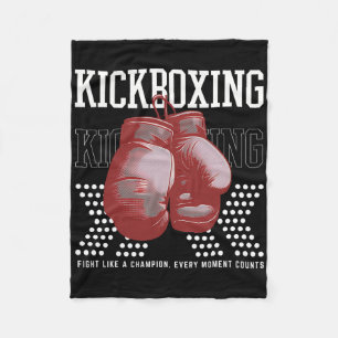 Fight Like A Champion Every Moment Counts Fleece Blanket