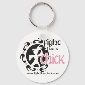Fight Like A Chick Keychain