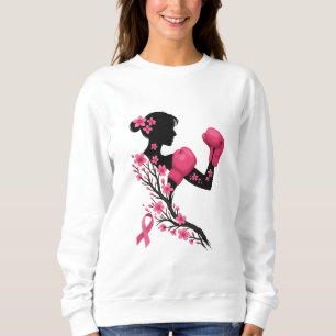 Fight Like a Girl – Boxing Breast Cancer Awareness Sweatshirt