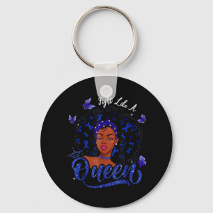 Fight Like A Queen Ataxia Awareness T-Shirt143 Key Ring